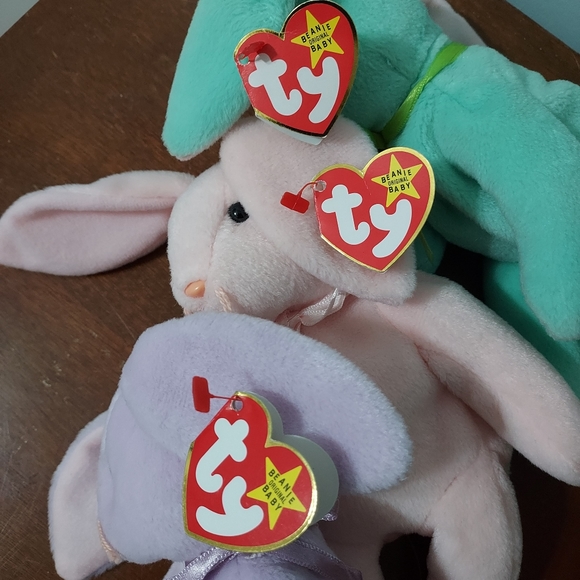 Hippity, Hoppity and Floppity beanie babies - Picture 5 of 8